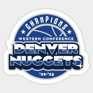 Denver Nuggets Champions Western Conference Finals 2023 Sticker